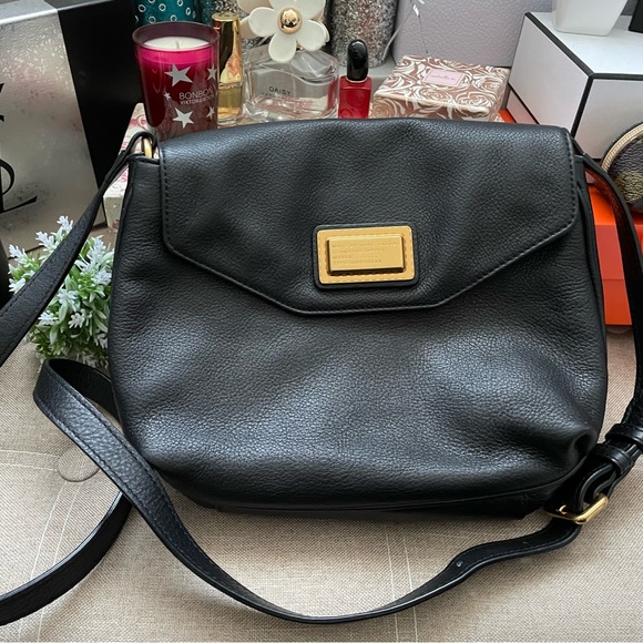 ✨Marc by Marc Jacobs Black Pebbled Leather Shoulder Bag/Crossbody Bag✨EUC - Picture 10 of 13